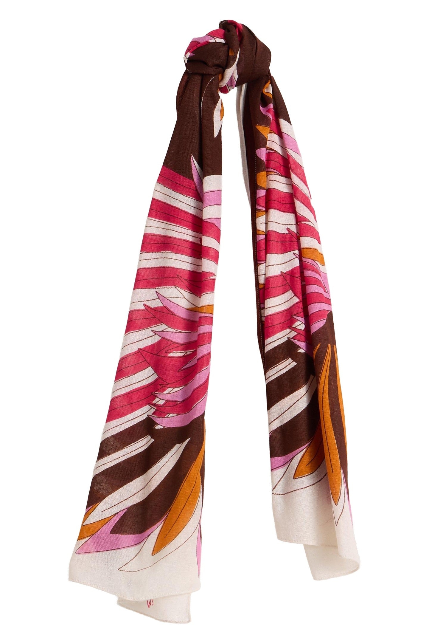 SUNDANCE BIRD PRINTED SCARF IVORY MULTI 2