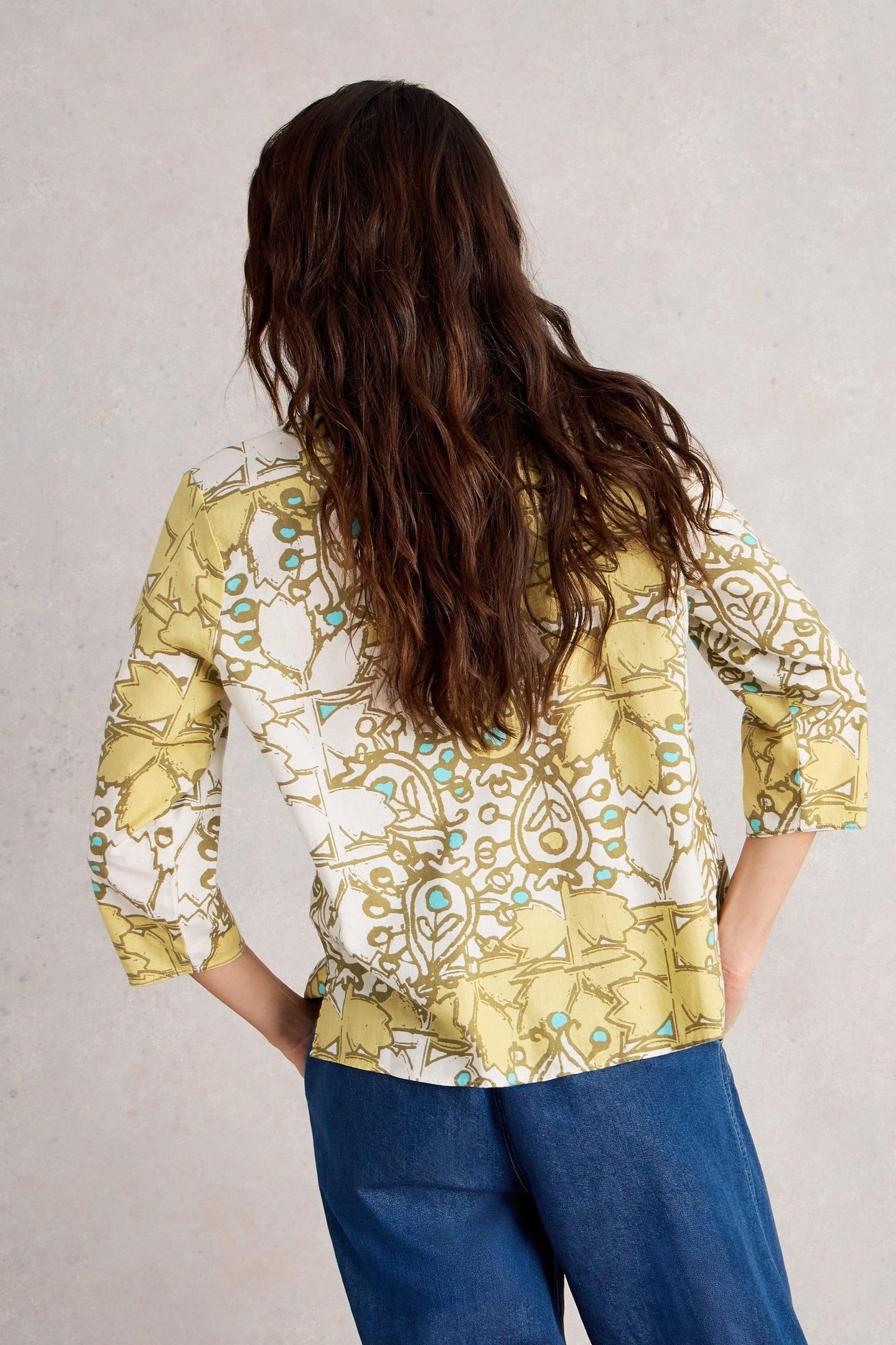 RAE ORGANIC COTTON TOP YELLOW MULTI 3