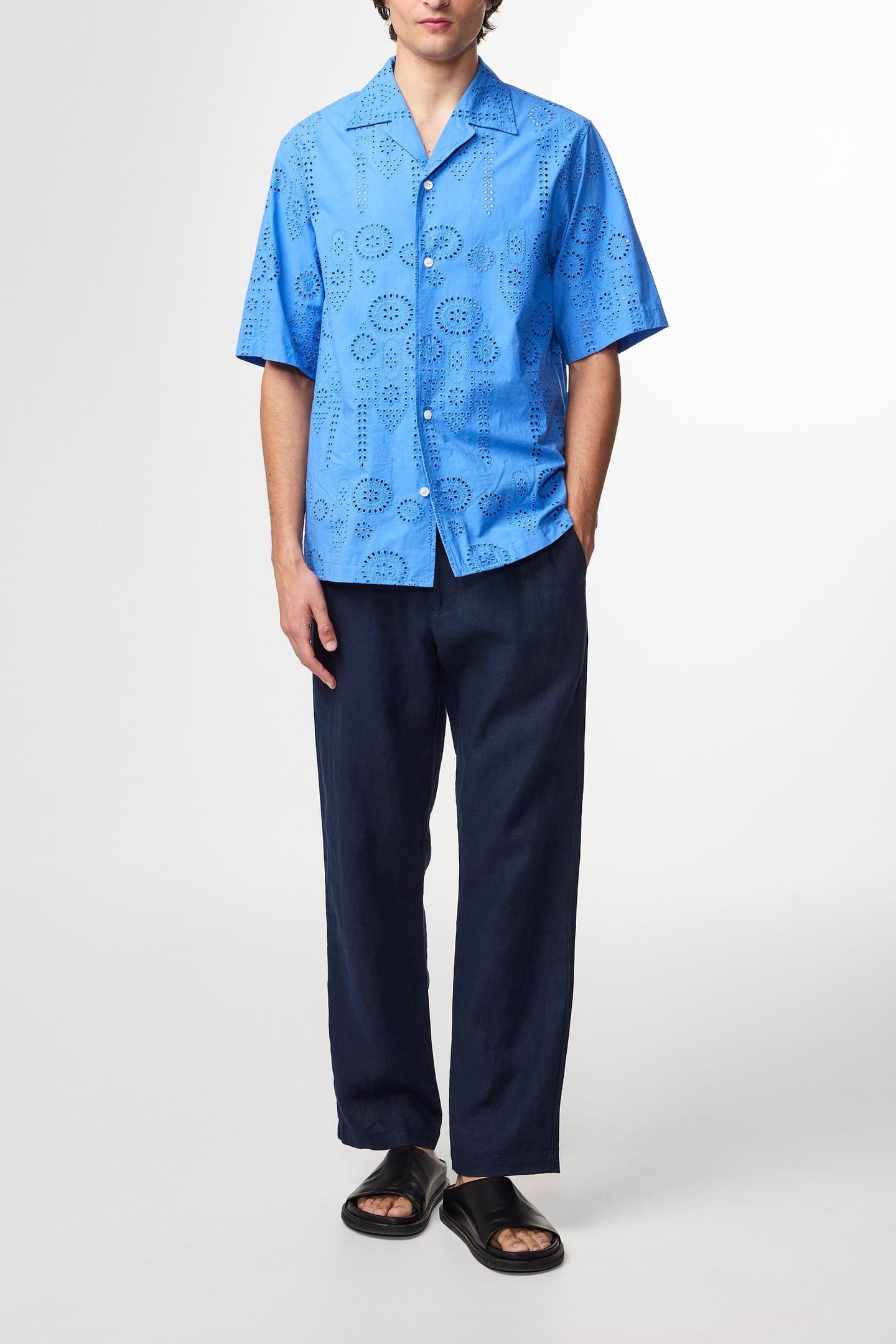 BEN SHORT SLEEVE SHIRT BLUE QUARTZ 1
