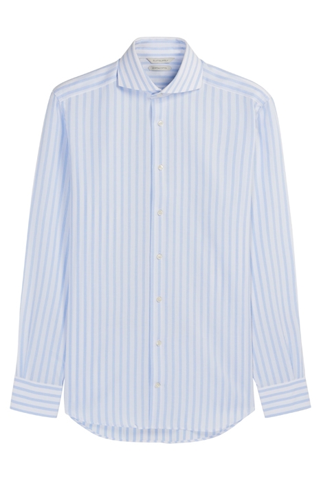 LIGHT BLUE STRIPED SLIM FIT SHIRT LIGHT BLUE 1