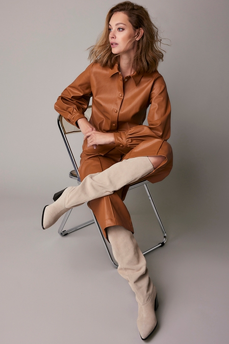 CULOTTE FAUX LEATHER BROWNS 4