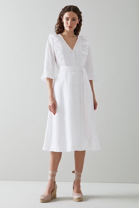 ANYA SHIRT DRESS WHITE 1