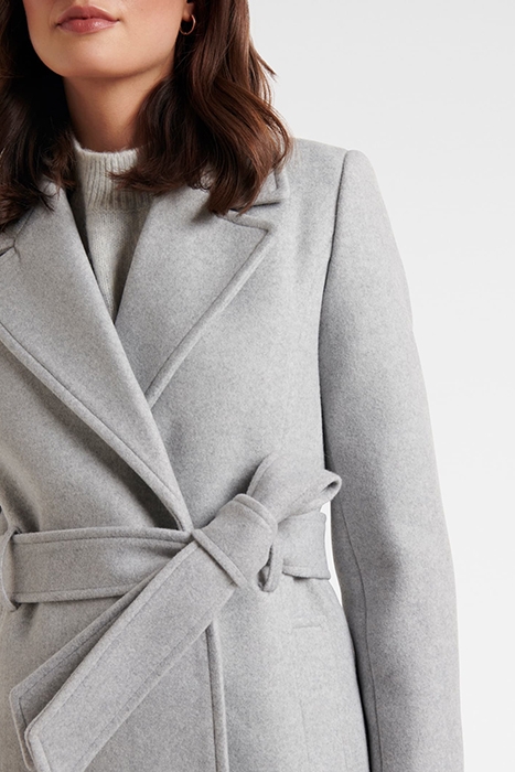 CHARLIE FAUX FUR COLLAR COAT GREY 5