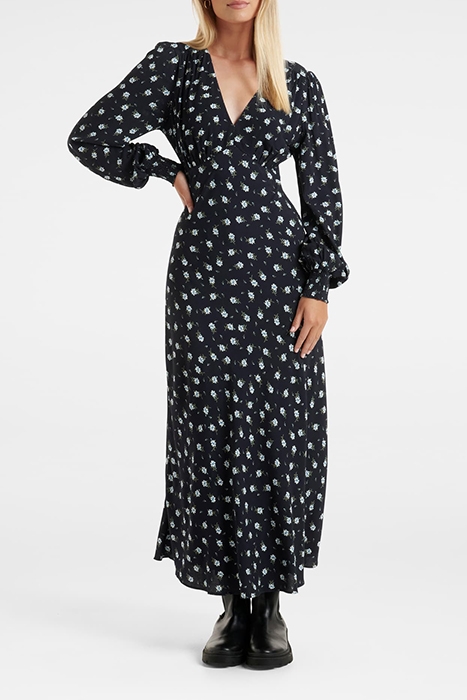 FARAH BIAS CUT MIDI DRESS HIGHFIELD DITSY 1