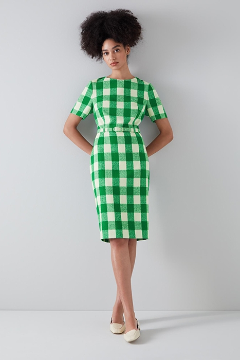 MAREN MIDI DRESS GREEN 1