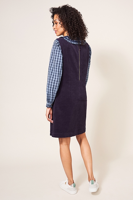 LOTHBURY ORGANIC CORD PINNY DARK PURPLE 3