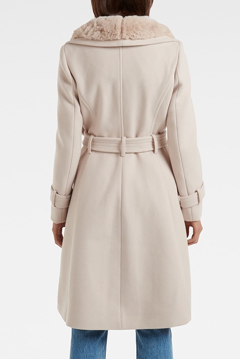 TEGAN FUR COLLAR COAT CREAM 2