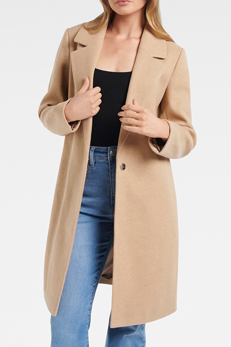 DELILAH LONGLINE COATIGAN CAMEL 1