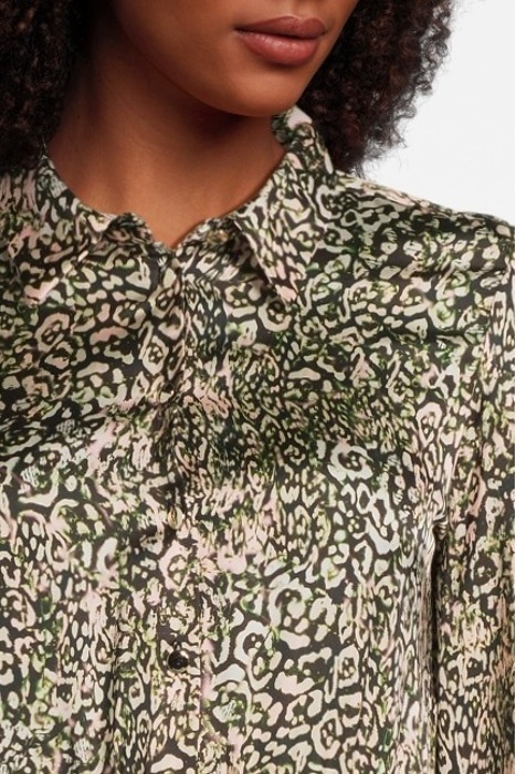 EVERETT ABITO SATIN STAMPA SWE MULT. PINK/GREEN 4