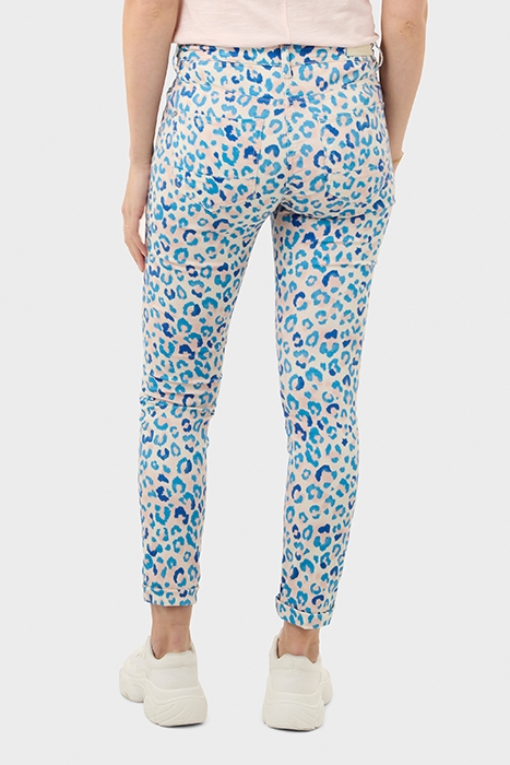 HOGE TAILLE ANIMALPRINT BROEK MAUVE CHALK 2