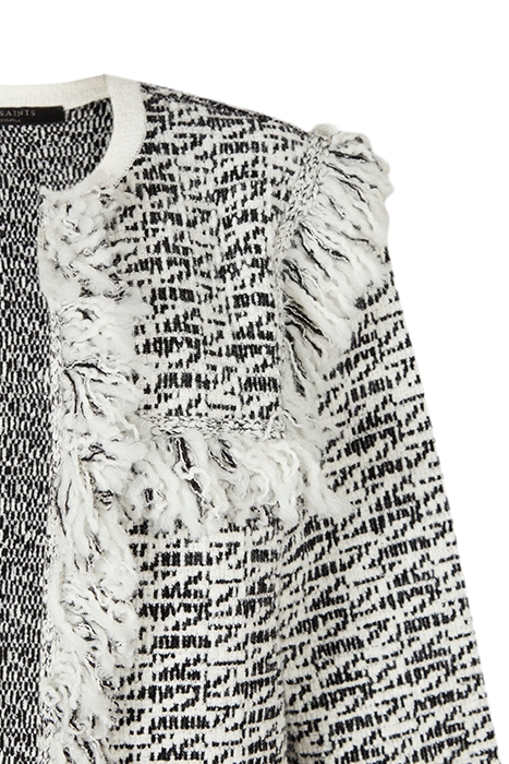 ASHLEY TASSEL JACKET BLACK/CHALK WHITE 5