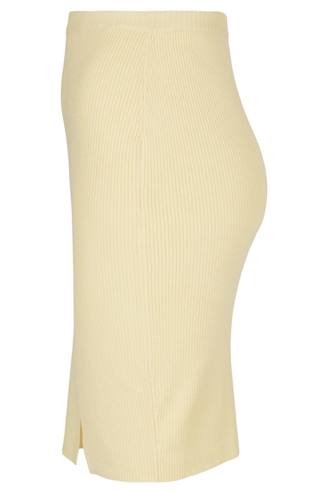LADIES RIB KNIT SKIRT SOFTYELLOW 8