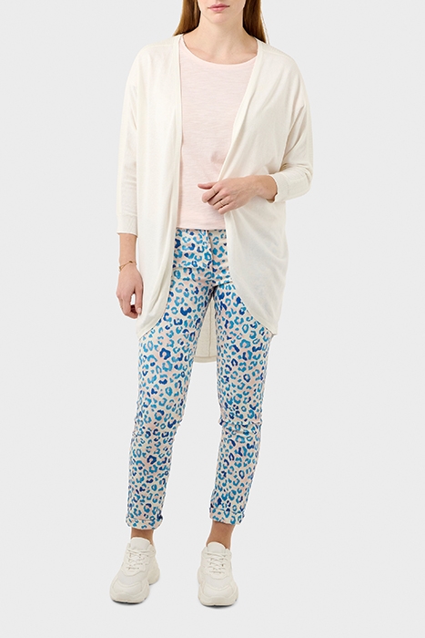 HOGE TAILLE ANIMALPRINT BROEK MAUVE CHALK 3