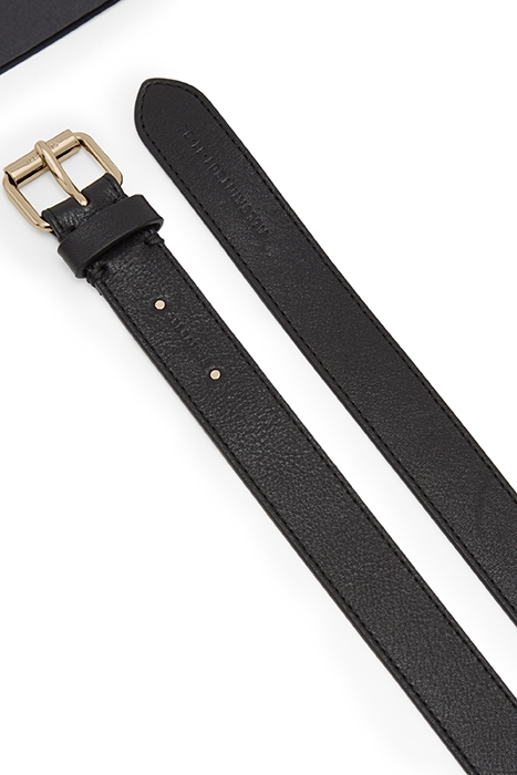 ALLY EYELET BELT BLACK/WARM BRASS 5