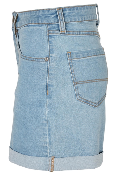 LADIES ORGANIC STRETCH DENIM 5 POCKET SHORTS CLEARBLUE BLEAC 8