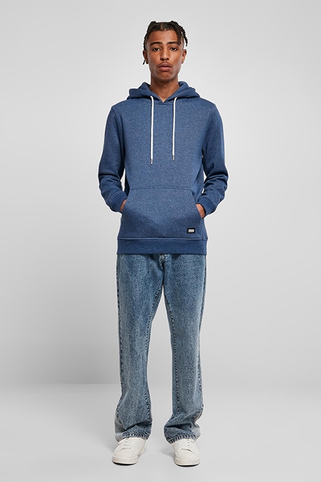 BASIC MELANGE HOODY BLUELIGHTMELANGE 4