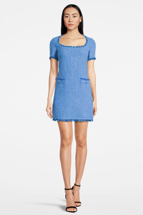 TIMMY ABITO TWEED LEGGERO BOUC PERIWINKLE BLUE 1