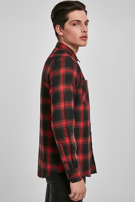 CHECKED FLANELL SHIRT 6 BLACK/RED 6