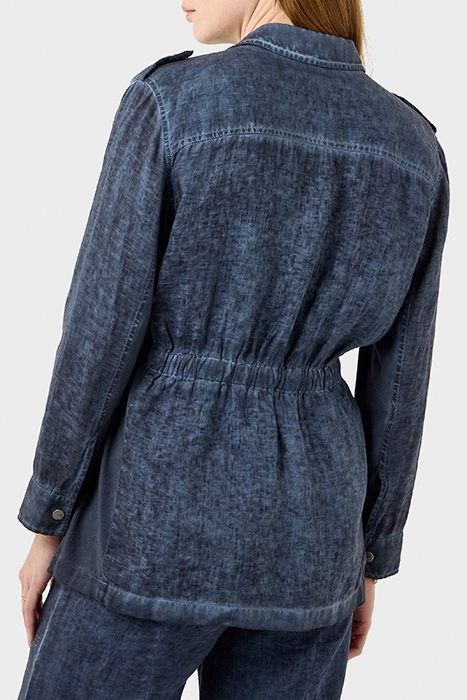 LINNEN JAS MET CARGOZAKKEN NIGHT SKY 2