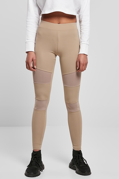 LADIES TECH MESH LEGGINGS SOFTTAUPE 2