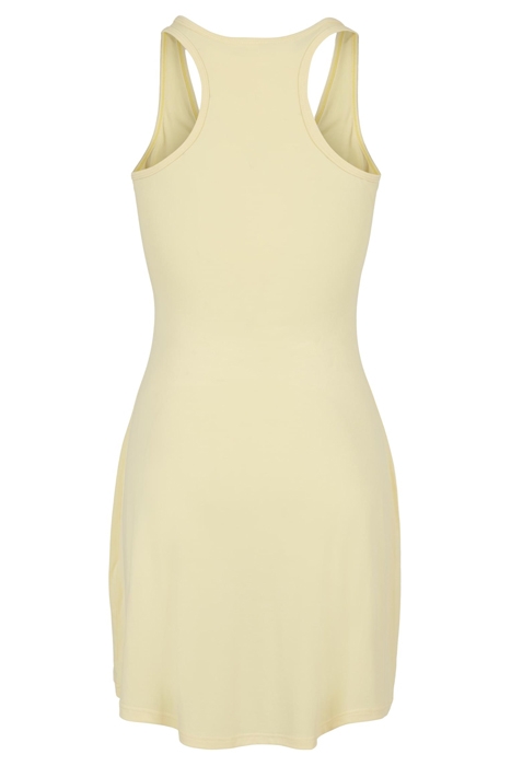 LADIES MODAL SHORT RACER BACK DRESS SOFTYELLOW 7