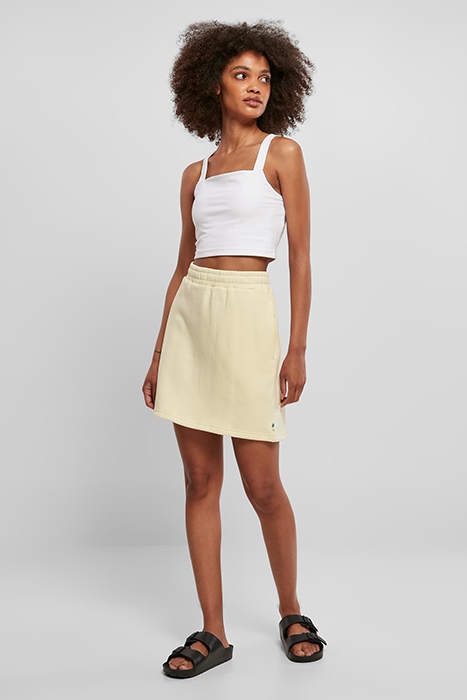 LADIES ORGANIC TERRY MINI SKIRT SOFTYELLOW 4