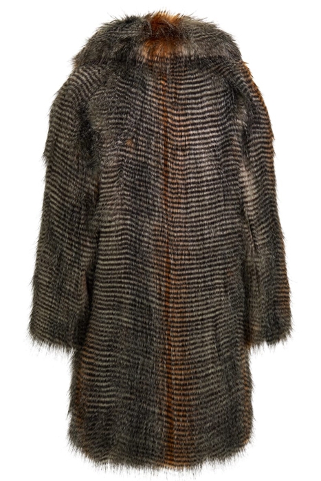 ALEXANDRA COAT MICROSTRIPED FAUX FUR 7