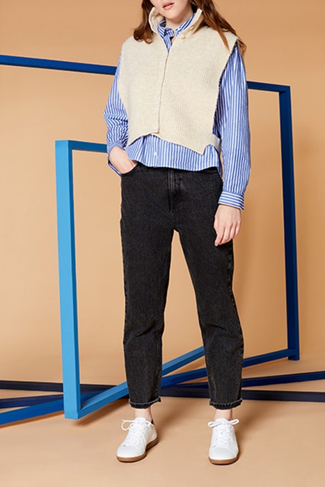 LE ELSA - BLACK MUMMY JEANS 1