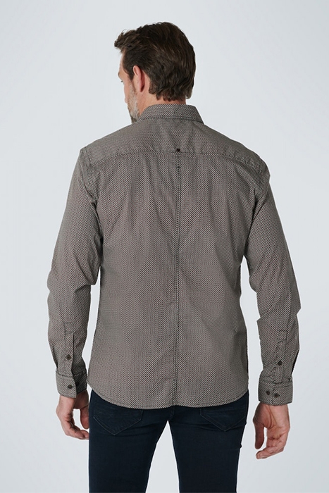 SHIRT STRETCH ALLOVER PRINTED RESPONSIBLE CHOICE PORT WINE 3