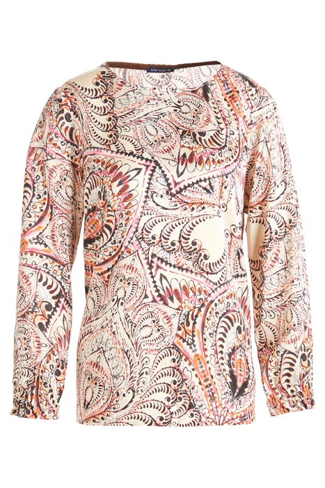 LOOSE ROUNDNECK SHIRT LS MULTI 1