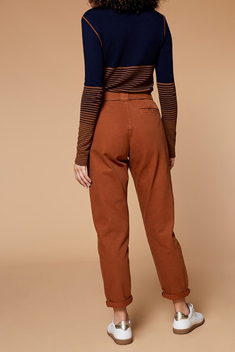 LE PLAY - 7/8TH CARAMEL CHINO TROUSERS 2