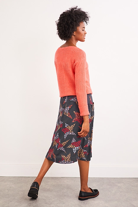 CAMILLA MIDI SKIRT GREY MLT 3