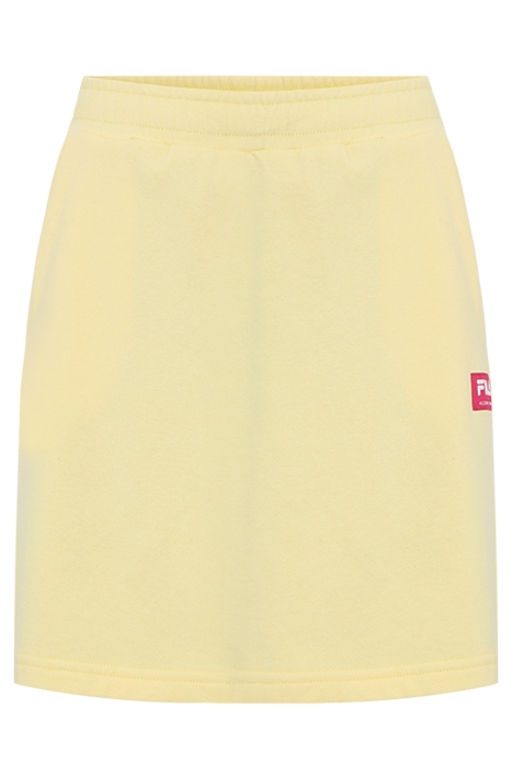 TAGMERSHEIM TOWELLING KNIT TRACK SKIRT PALE BANANA 1