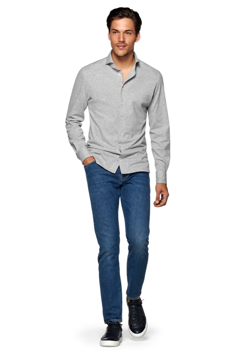 GREY EXTRA SLIM FIT SHIRT 2