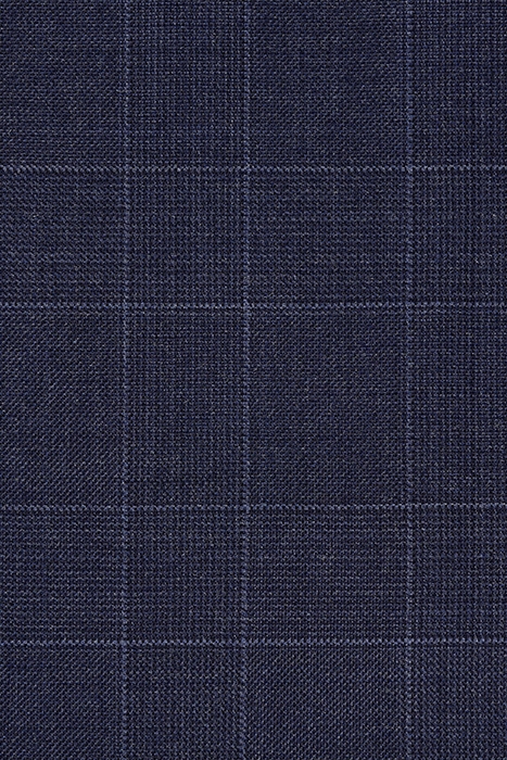 MID BLUE CHECKED LAZIO SUIT 4