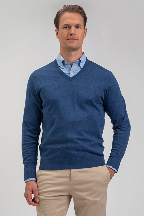 V-NECK SWEATER MARINE 2