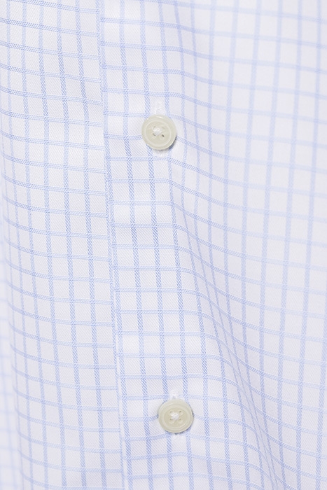 Light Blue Checked Extra Slim Fit Shirt 8