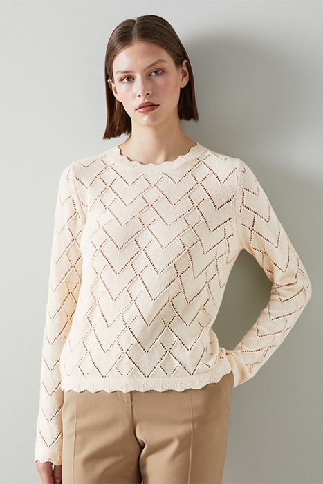 PRIM KNITTED SWEATER CREAM 1