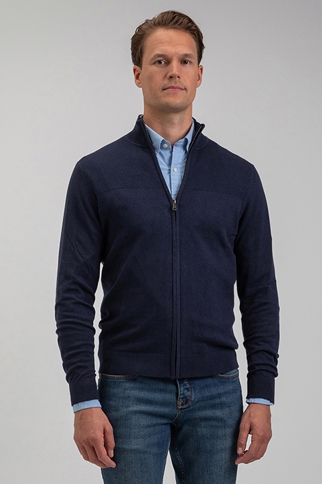 ZIP THRU CARDIGAN NAVY 2