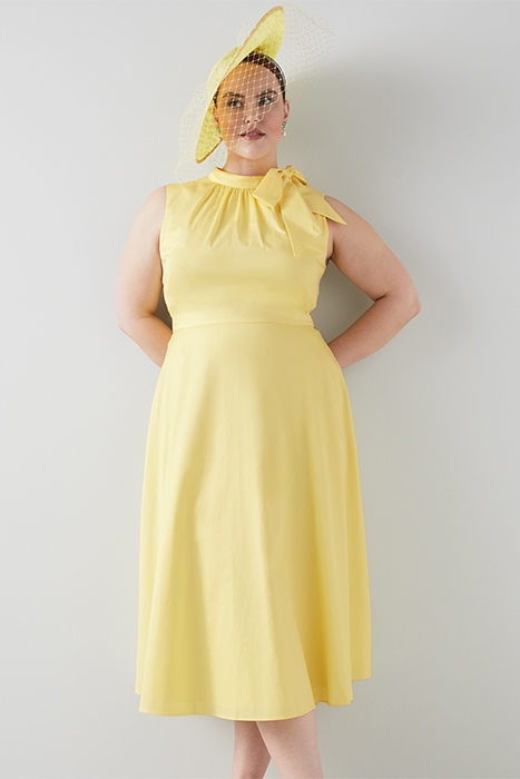 FREUD MIDI DRESS SOFT LEMON 1