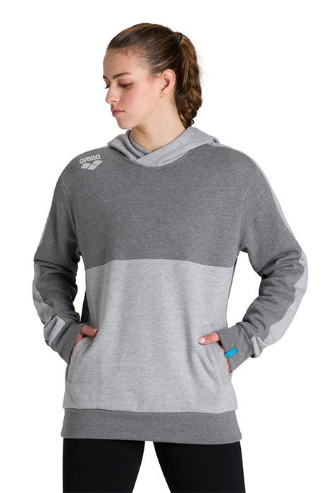 TE HOODED SWEAT MEDIUM GREY MELANGE DARK G 4