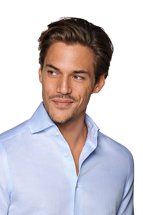 LIGHT BLUE TWILL EXTRA SLIM FIT SHIRT 4