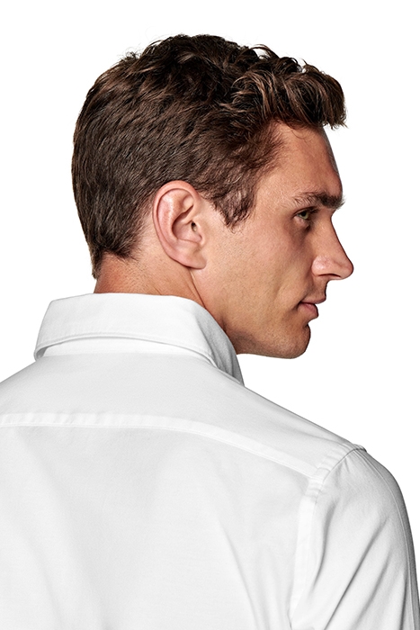 WHITE WASHED OXFORD SLIM FIT SHIRT 6