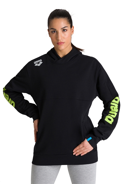 TE HOODED SWEAT BLACK 4