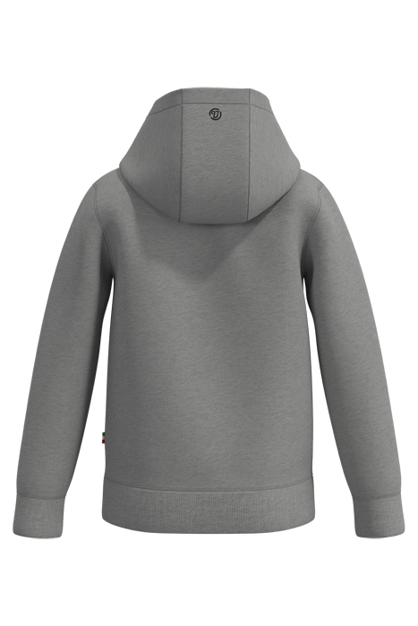 HOODY-CLASSIC-LOGO GREY MELEE 2