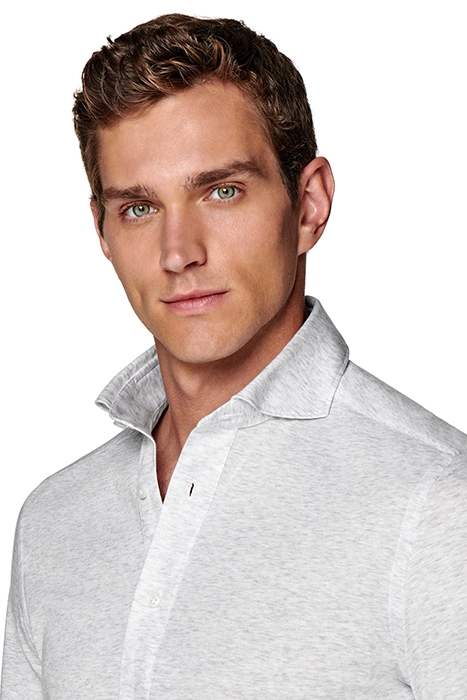 LIGHT GREY EXTRA SLIM FIT POPOVER 5