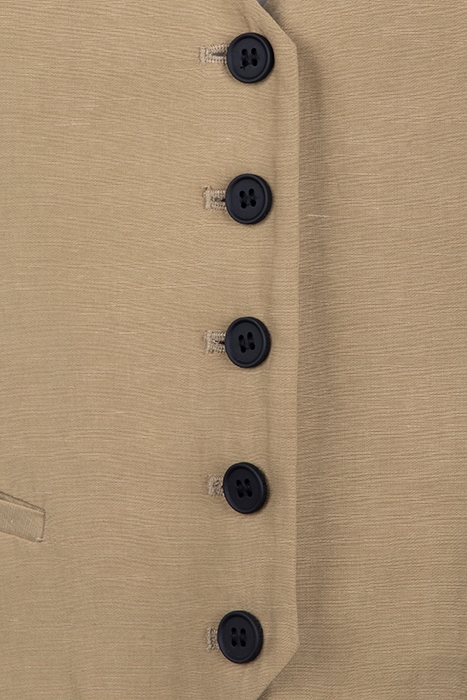 DERI LYN WAISTCOAT LIGHT KHAKI BROWN 3