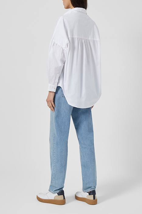 CARDIA ORGANIC POPOVER SHIRT LINEN WHITE 2