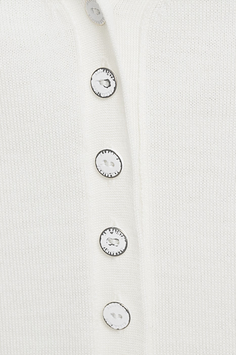 BRONTE SS CARDIGAN CHALK WHITE 5