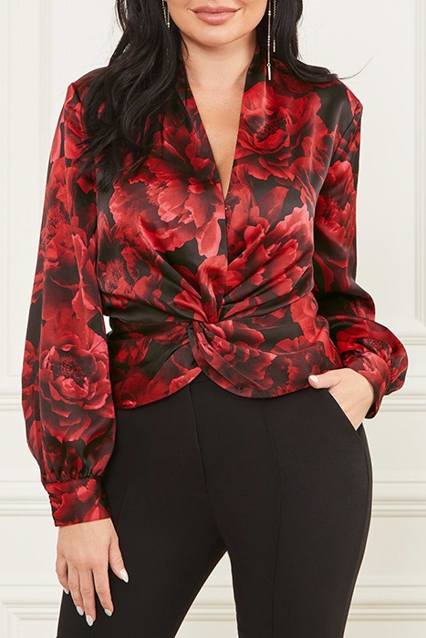BLOSSOM BLOUSE PASSION FLOWER PRINT 1